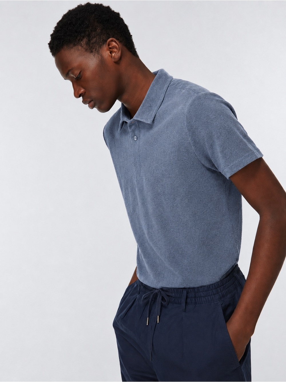 COS Towelling Terry Cloth Polo Shirt